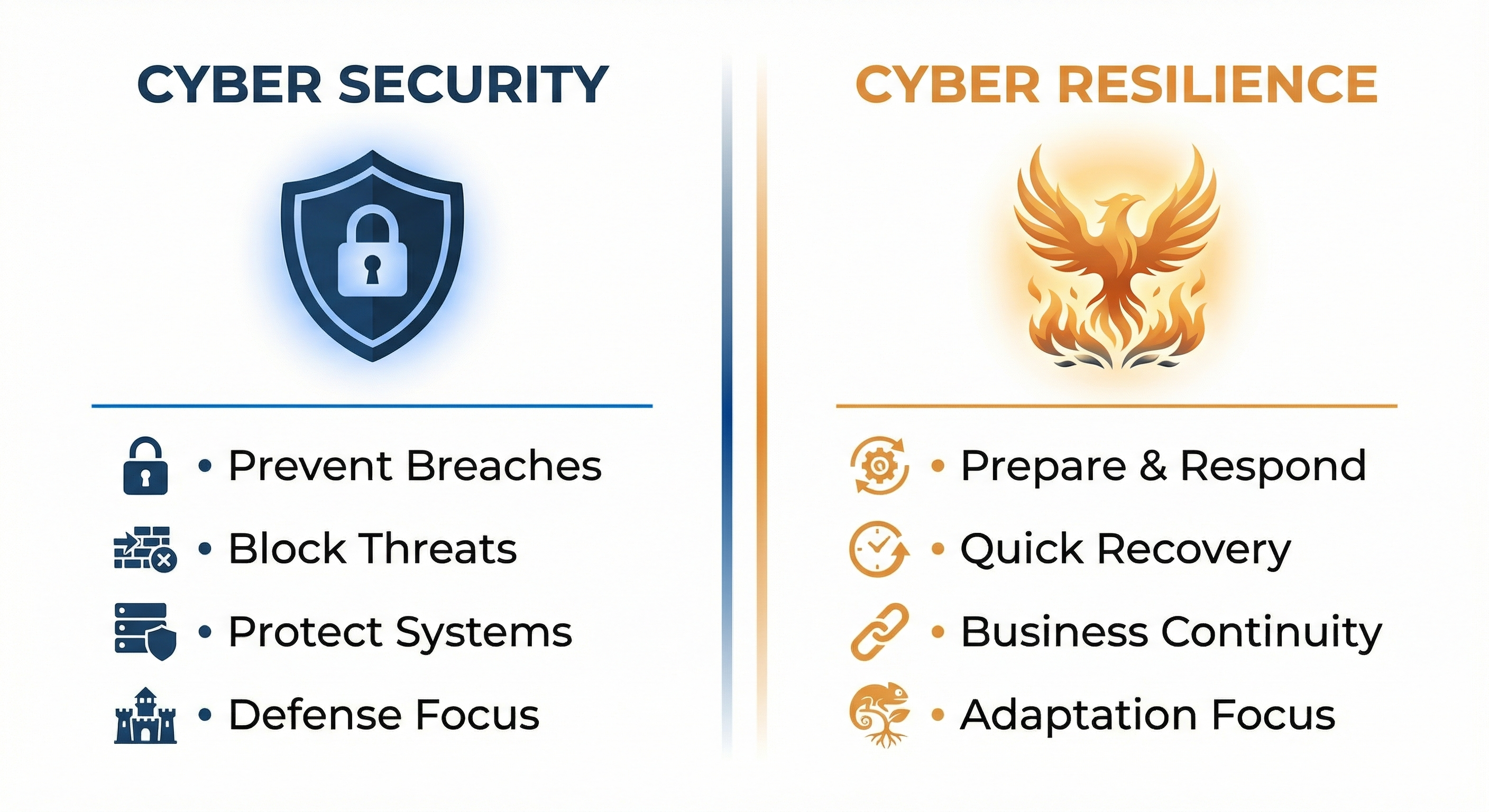 Cyber Security vs Cyber Resilience